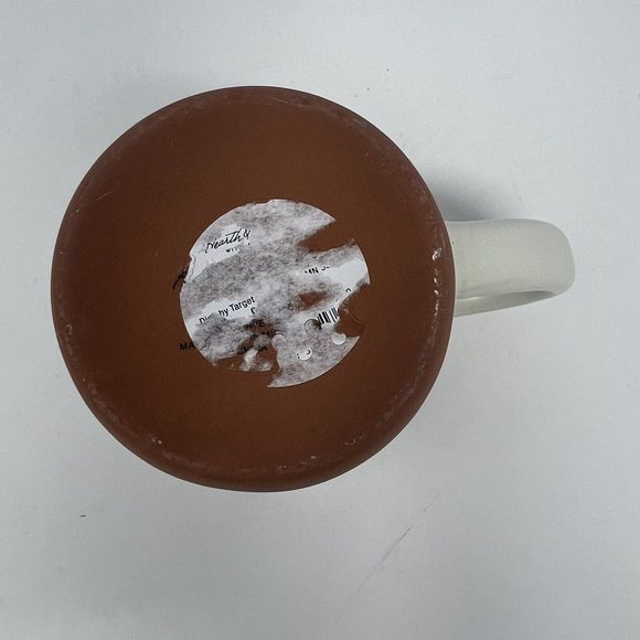 Hearth & Hand Magnolia Stoneware Blue Grid Ivory Terracotta Coffee Mug Farmhouse - Picture 4 of 4